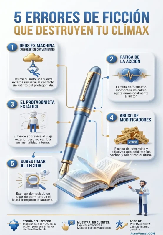 errores de ficción que destruyen tu clímax