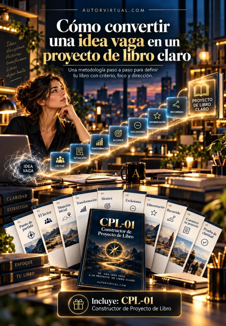 de idea vaga a proyecto de libro